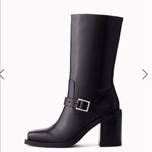 Rag & Bone Women's Fallon High Leather Moto Biker Boots